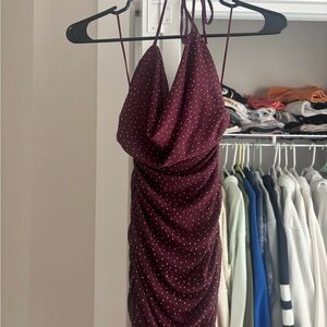 Windsor Burgundy Mini Dress